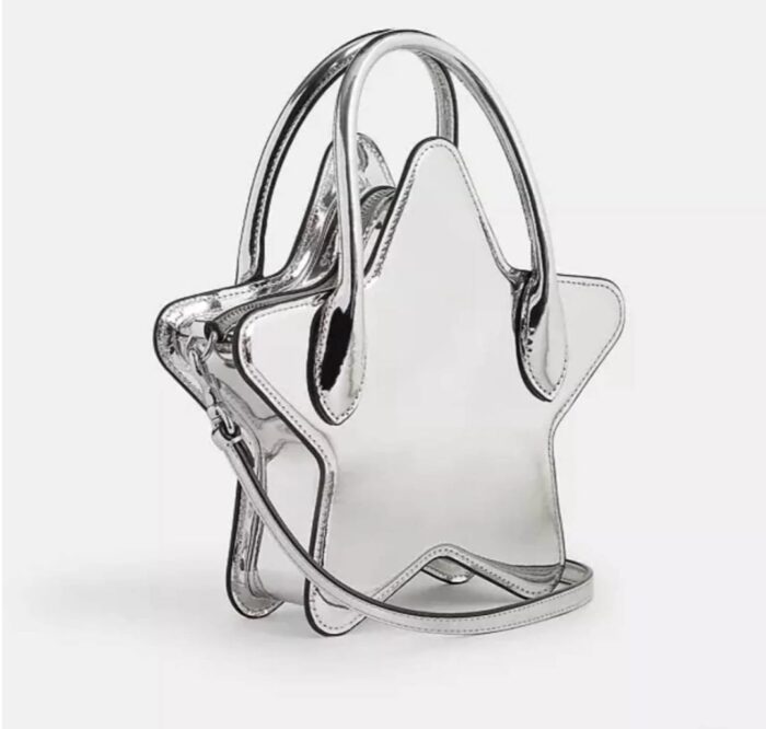 Coach Star Bag in Silver - Image 4