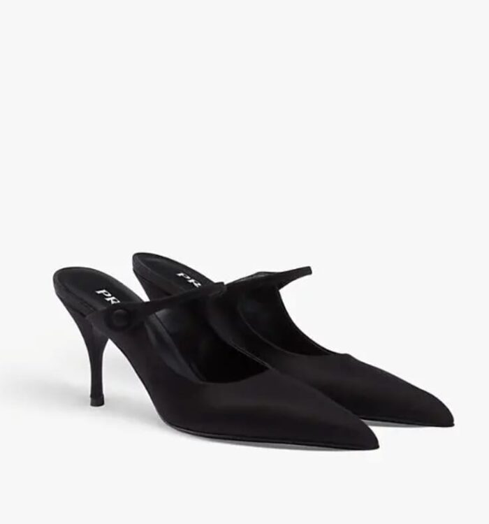 satin high-heeled mules - Image 3