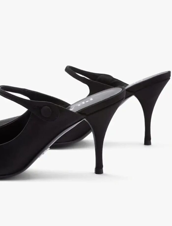 satin high-heeled mules - Image 2