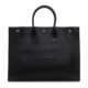 Rive Gauche Large Tote Bag in Glazed Leather Black - Image 2