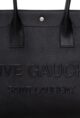 Rive Gauche Large Tote Bag in Glazed Leather Black - Image 3