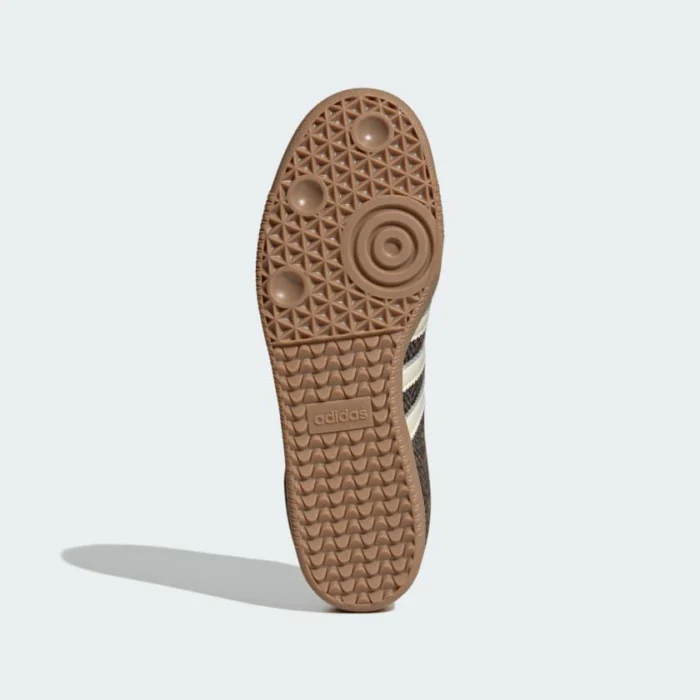 adidas Samba OG Tweed – Dark Brown / Cream White / Gum - Image 3
