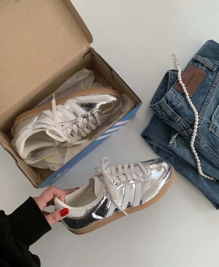 Samba OG "Silver Cracked Leather" sneakers - Image 7