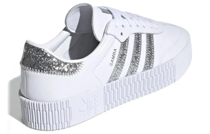 adidas "White Silver" – Adidas Samba White & Silver Edition - Image 6