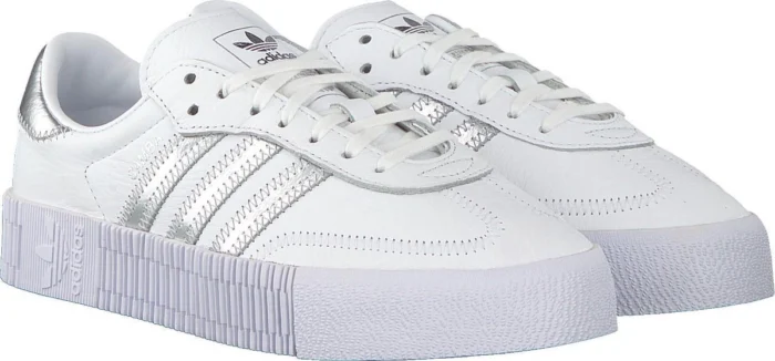 adidas (WMNS) Sambarose "White Silver" – Adidas Samba White & Silver Edition - Image 4