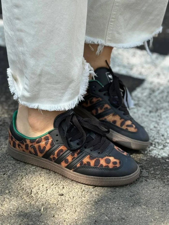 adidas Women’s Samba OG ‘Collegiate Green’ – Cheetah Pack - Image 4