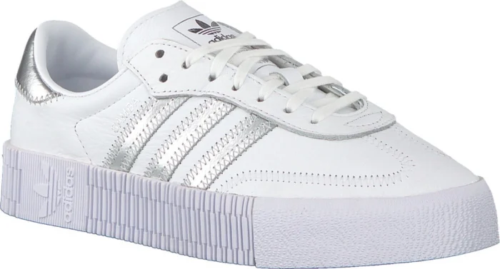 adidas (WMNS) Sambarose "White Silver" – Adidas Samba White & Silver Edition - Image 3