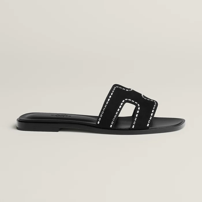 Hermès Oran Sandal with rhinestone detailing - Image 1